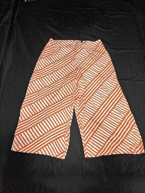 SHIFT Striped Capri in Orange & White Size XL